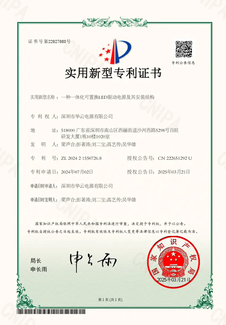 Practical Patent Certificate